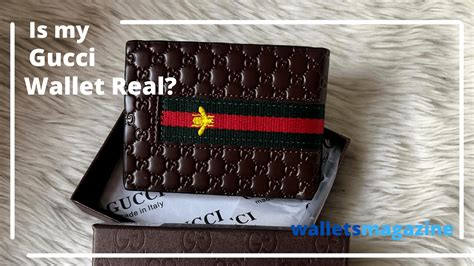 how to tell if it is a real gucci wallet|Gucci knockoff wallet.